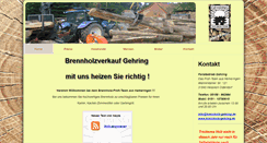 Desktop Screenshot of brennholz-gehring.de